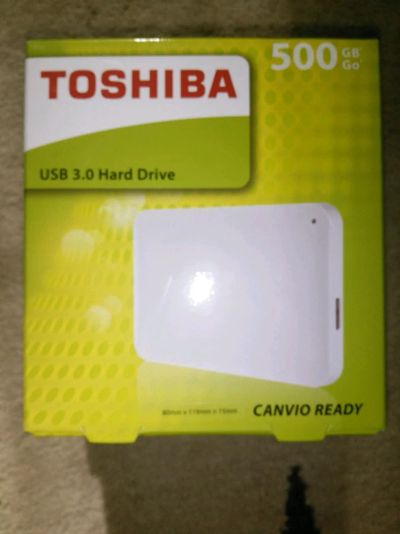 Лот: 11686948. Фото: 1. toshiba 500 gb 500gb 2 года гарантия... Внешние жесткие диски