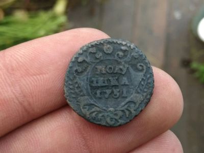 Лот: 14569003. Фото: 1. Полушка 1731. Хороший рельеф. Россия до 1917 года