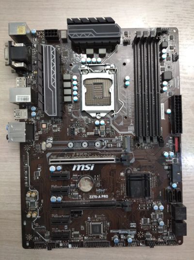 Лот: 19427263. Фото: 1. Материнская плата MSI Z270-A PRO... Материнские платы