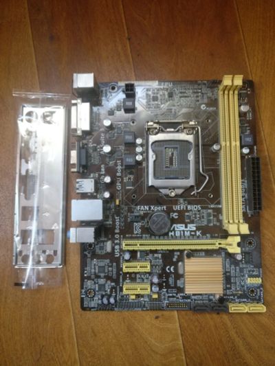 Лот: 19344760. Фото: 1. Материнская плата ASUS H81M-K... Материнские платы