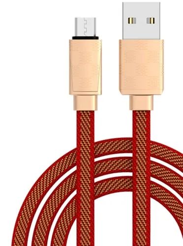 Лот: 24526124. Фото: 1. Кабель TFN MicroUSB Fashion Gold... Дата-кабели, переходники