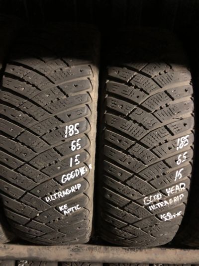 Лот: 24926317. Фото: 1. (2шт) 185-65-15 GoodYear UltraGrip... Шины