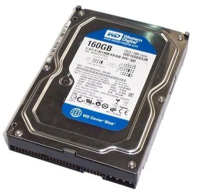 Лот: 10711200. Фото: 1. Жесткий диск HDD 160Гб WD Blue... Жёсткие диски (HDD)