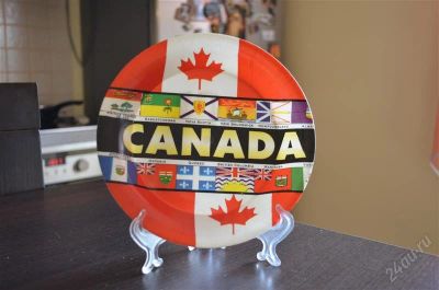Лот: 2631855. Фото: 1. Тарелка туристическая "Канада". Другое (коллекционирование, моделизм)