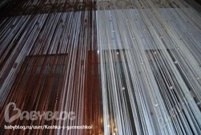 Лот: 2952241. Фото: 1. Нитяные шторы "жемчуг". Шторы, тюль