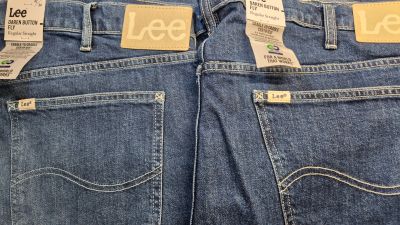Лот: 25333813. Фото: 1. Selvedge denim Lee Daren Button... Брюки, джинсы, шорты
