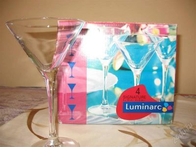 Лот: 1123075. Фото: 1. Бокалы для мартини LUMINARK (Франция... Кружки, стаканы, бокалы