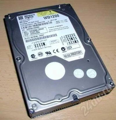 Лот: 439591. Фото: 1. Western Digital WD1200. 120 Гб... Жёсткие диски (HDD)