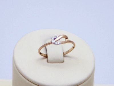 Лот: 12745153. Фото: 1. ЗОЛОТОЕ КОЛЬЦО 0,97 ГРАММ. Кольца, перстни