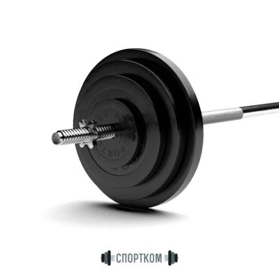 Лот: 22395030. Фото: 1. Штанга обрезиненная Sportcom 70кг. Штанги, блины
