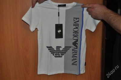 Лот: 2576033. Фото: 1. детская футболка armani. Футболки, поло, топы, лонгсливы