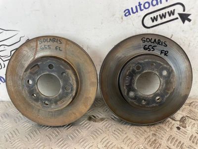 Лот: 24938883. Фото: 1. диски тормозные Hyundai Solaris... Тормозная система