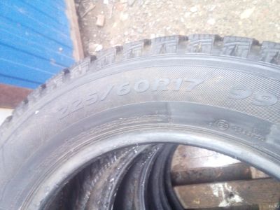Лот: 14526712. Фото: 1. 4 шт. 225-60-17 Hankook winter... Шины