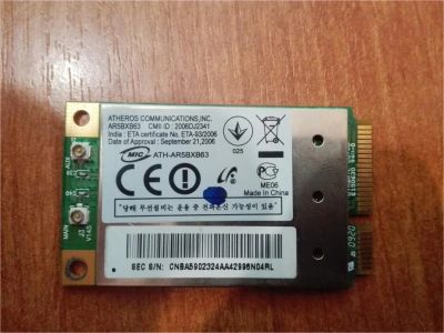 Лот: 8243401. Фото: 1. модель WIFI для ноутбуку Atheros. WiFi, Bluetooth адаптеры