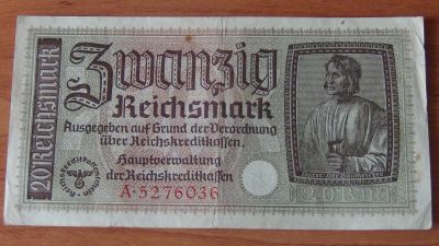 Лот: 17441339. Фото: 1. 20 рейхсмарок. Германия и Австрия