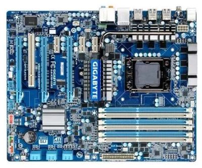 Лот: 11512041. Фото: 1. Материнская плата GigaByte GA-x58-usb3... Материнские платы