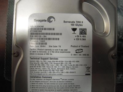 Лот: 4660594. Фото: 1. Жесткий диск Sata 160gb Seagate... Жёсткие диски (HDD)