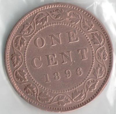 Лот: 13056753. Фото: 1. Канада большой цент 1896 (с3-2... Америка