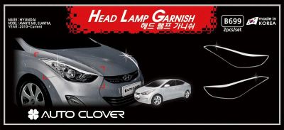 Лот: 4984495. Фото: 1. Хром накладки на фары Hyundai... Детали тюнинга