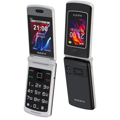 Лот: 25580897. Фото: 1. Сотовый Maxvi E28 Black 2sim/2... Кнопочные мобильные телефоны