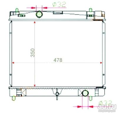 Лот: 3690778. Фото: 1. Радиатор toyota yaris/vitz/ractis... Двигатель и элементы двигателя