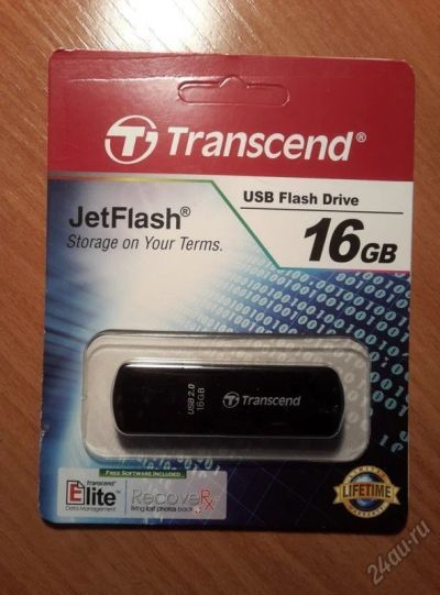 Лот: 5593082. Фото: 1. Флэшка Transcend 16 Gb JetFlash... USB-флеш карты