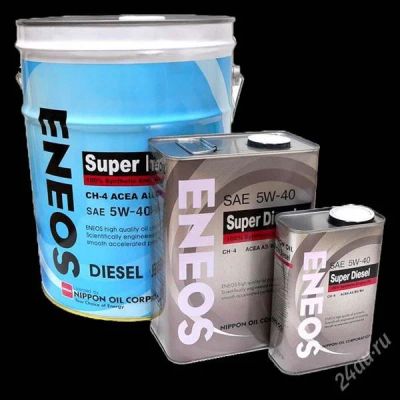 Лот: 2099397. Фото: 1. ENEOS Super Diesel SAE 5w40 CН-4... Масла, жидкости