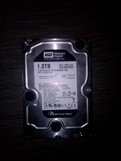 Лот: 6442687. Фото: 1. Жесткий диск HDD 1Тб Western Digital... Жёсткие диски (HDD)