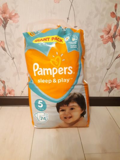 Лот: 16095340. Фото: 1. Pampers Sleep and Play 5, остаток... Детская гигиена