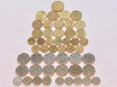 Лот: 11149172. Фото: 1. Набор из 49 монет Украины (1 гривна... Наборы монет