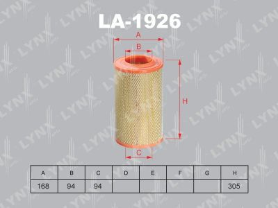 Лот: 13357159. Фото: 1. Lynx LA-1926 Воздушный фильтр. Расходные материалы
