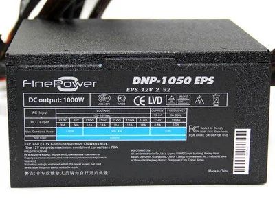 Лот: 12822075. Фото: 1. Finepower DNP-1050EPS (1000W... Корпуса, блоки питания