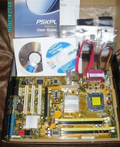 Лот: 217773. Фото: 1. Мать Asus P5KPL s.775. Материнские платы