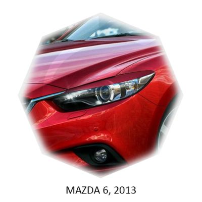 Лот: 15048923. Фото: 1. Реснички на фары Mazda 6 (Мазда... Детали тюнинга