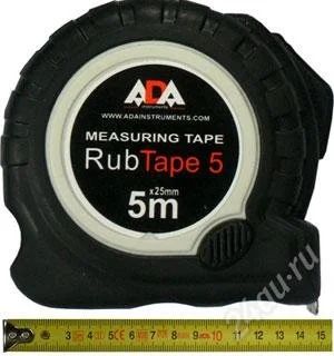 Лот: 1972220. Фото: 1. Рулетка ADA RubTape 5 (5 метров... Ручной инструмент
