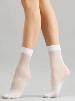 Лот: 20045601. Фото: 1. Носки женские капроновые белые... Носки