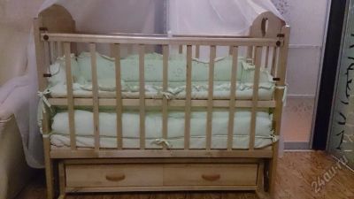 Лот: 5900372. Фото: 1. Кроватка детская трансформер. Детские кровати и кроватки