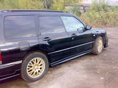 Лот: 5638507. Фото: 1. Пороги на Subaru Forester SF. Детали тюнинга