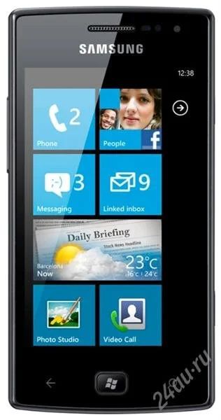 Лот: 1634247. Фото: 1. Новый Samsung Omnia W с рубля... Кнопочные мобильные телефоны