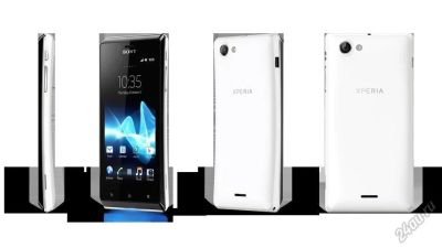 Лот: 5545754. Фото: 1. Sony Experia J ST26i white. Смартфоны