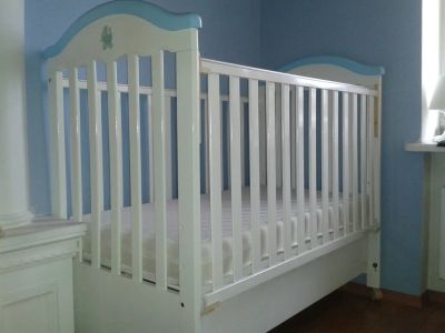 Лот: 3879133. Фото: 1. кроватка детская+ матрац. Детские кровати и кроватки