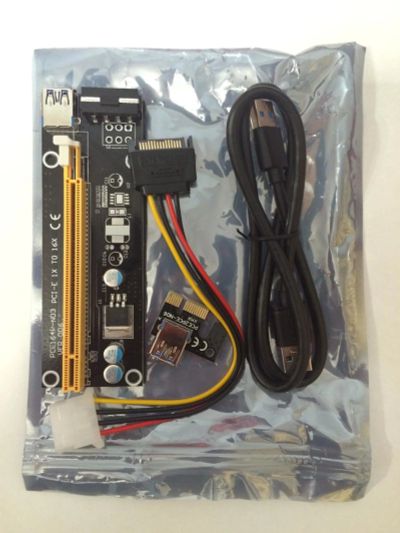 Лот: 11069486. Фото: 1. Райзер (Riser) PCI-E 1x-16x USB... Шлейфы, кабели, переходники