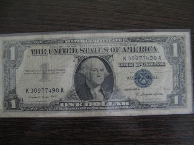 Лот: 16304552. Фото: 1. США 1 доллар 1957 года. Серебряный... Америка