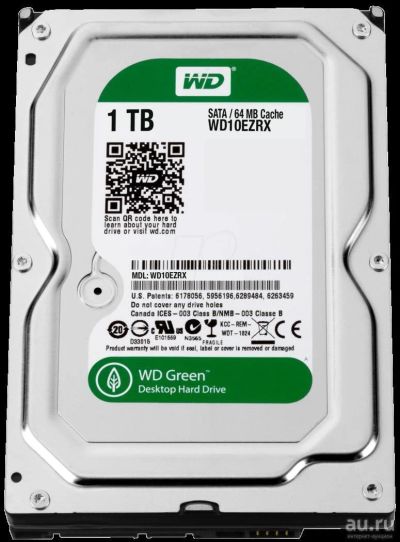Лот: 9757481. Фото: 1. 1 тб Жесткий диск WD Caviar Green... Жёсткие диски (HDD)