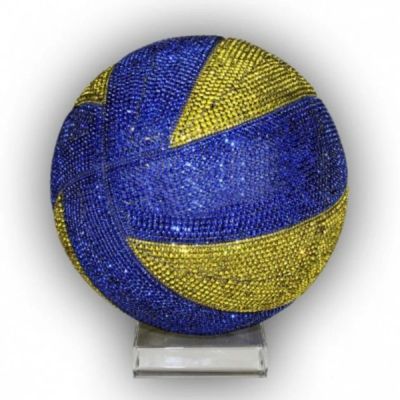 Лот: 21291073. Фото: 1. Волейбольный мяч с кристаллами... Другое (сувениры, подарки)