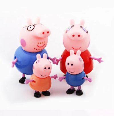 Лот: 5224297. Фото: 1. Peppa pig семья пеппа 4 шт. размер... Куклы и аксессуары