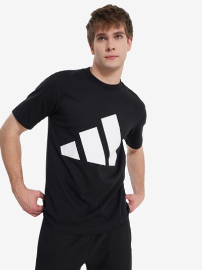 Лот: 25549455. Фото: 1. Футболка мужская adidas, Черный. Другое (спортивная одежда)