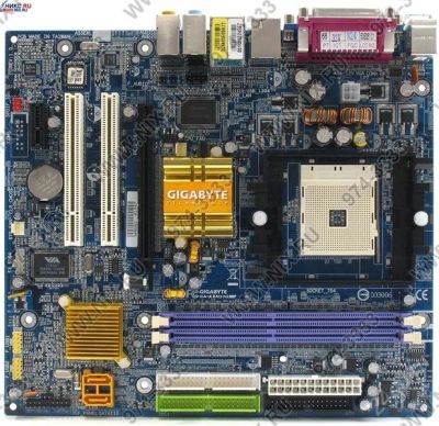 Лот: 1631758. Фото: 1. материнская плата gigabyte ga-k8n51gmf... Материнские платы