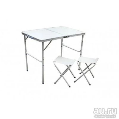 Лот: 15690931. Фото: 1. Стол средний + 2 стула Alumi Folding... Туристическая, походная мебель