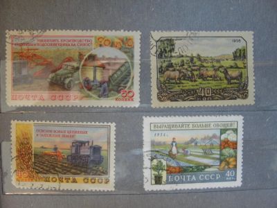Лот: 4393984. Фото: 1. Марки 1954. За подъем сельского... Марки